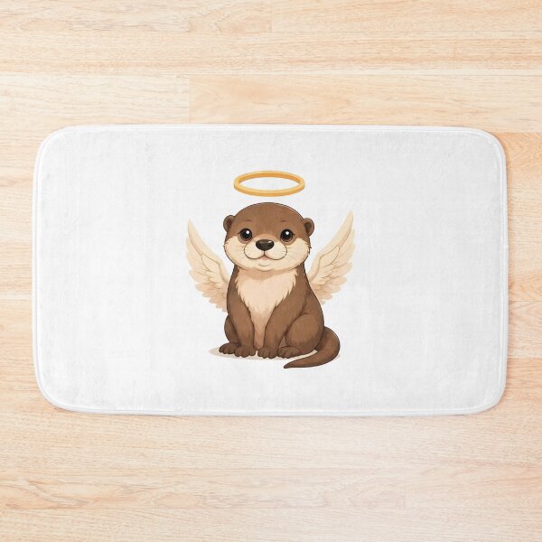 Item preview, Angelic Guardian Otter – Playful Winged Spirit designed and sold by Icareis-Studios.
