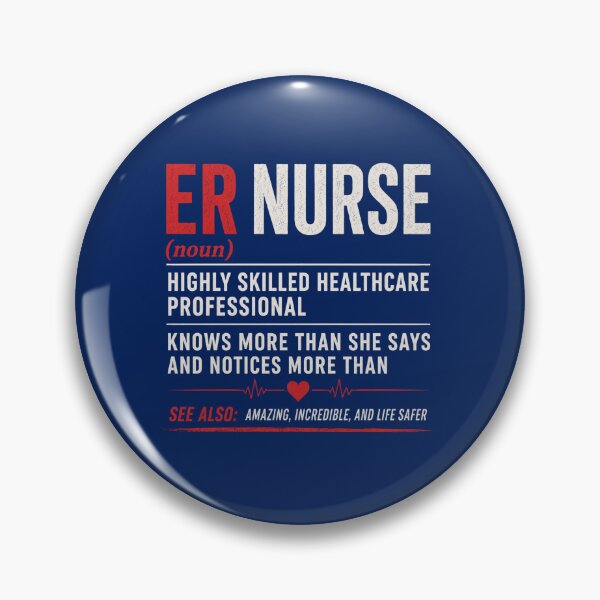 Item preview, ER Nurse (Definition) – Funny Emergency Room Nurse Typography Design designed and sold by ECWhite JR Designs.
