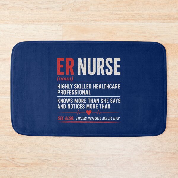 Item preview, ER Nurse (Definition) – Funny Emergency Room Nurse Typography Design designed and sold by ECWhite JR Designs.