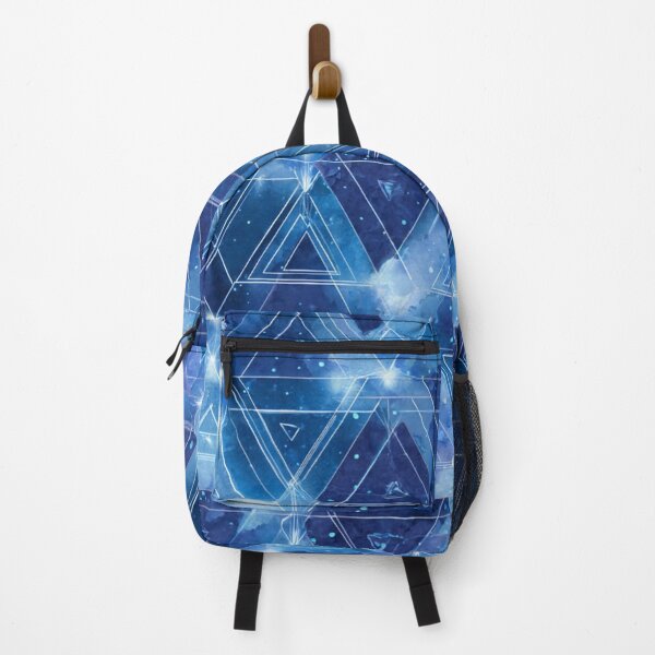 Item preview, Celestial Blue Geometric Triangles Starfield Sacred Geometry designed and sold by Sheoutthere.
