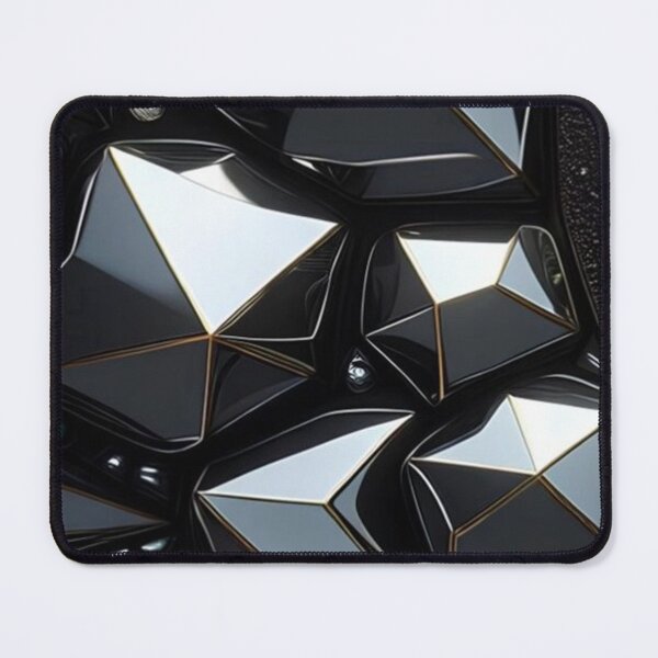 Item preview, Grey mirror metallic tiles Simple minimalist decor pattern designed and sold by Arjun4282.
