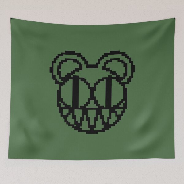 Item preview, black pixel mouse head vintage designed and sold by jamesolew.