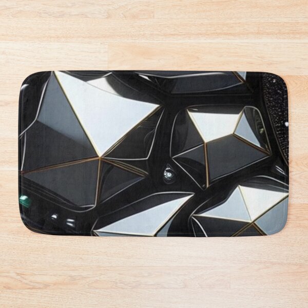Item preview, Grey mirror metallic tiles Simple minimalist decor pattern designed and sold by Arjun4282.