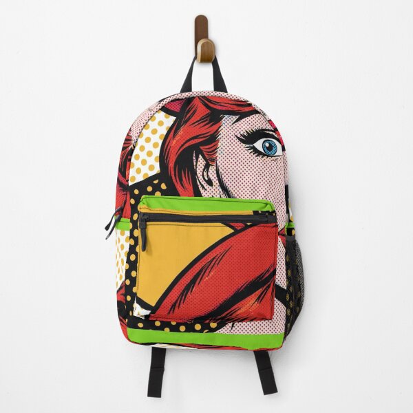 Item preview, Red Beret Pop Art Woman - Vintage Comic Style designed and sold by MAISON SYLVIE.