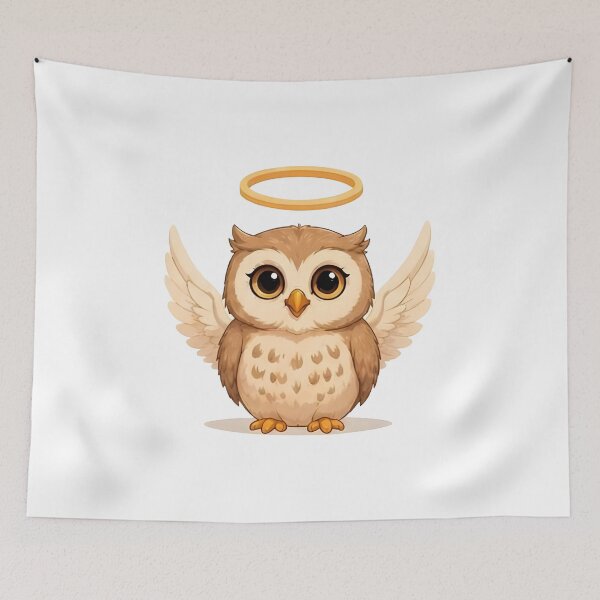 Item preview, Angelic Guardian Owl – Wise Winged Protector designed and sold by Icareis-Studios.