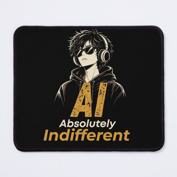 Item preview, AI – Absolutely Indifferent | Cool Streetwear Typography Aesthetic designed and sold by Made You Smirk.
