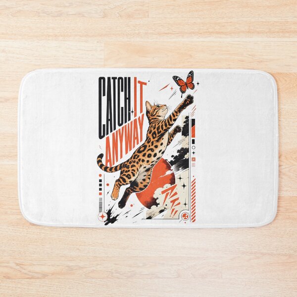 Item preview, Catch It Anyway – Dynamic Bengal Cat Jump designed and sold by Bengoer18.