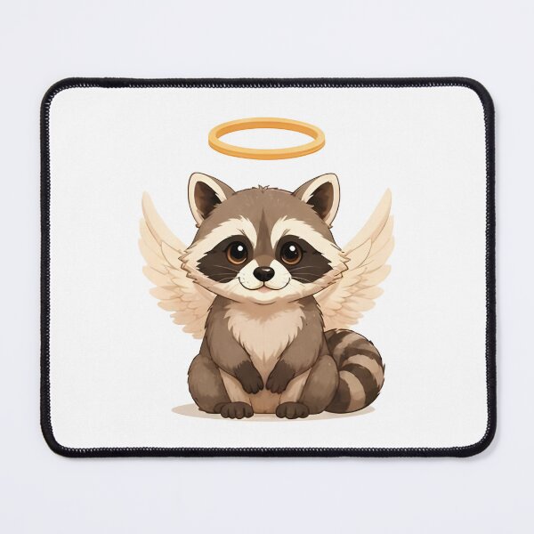 Item preview, Angelic Guardian Raccoon – Heavenly Mischief Maker designed and sold by Icareis-Studios.