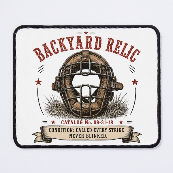 Item preview, Backyard Relic Catcher's Mask | Vintage Baseball Umpire Shirt designed and sold by Mikoff04-arts.