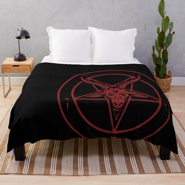 Item preview, Black with Red Baphomet Pentagram of The Church designed and sold by vhoa6350.