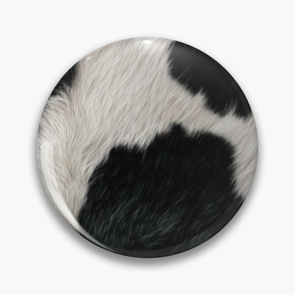 Item preview, Black and White Fluffy Cow Hide Fur Texture Pattern designed and sold by LYAN-STORE.