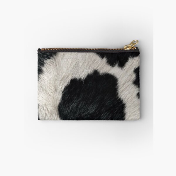 Item preview, Black and White Fluffy Cow Hide Fur Texture Pattern designed and sold by LYAN-STORE.