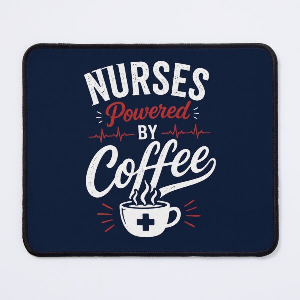 Item preview, Nurses Powered by Coffee designed and sold by ECWhite JR Designs.
