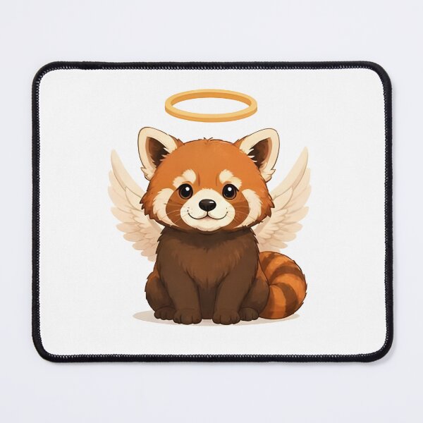 Item preview, Angelic Guardian Red Panda – Whimsical Heavenly Friend designed and sold by Icareis-Studios.