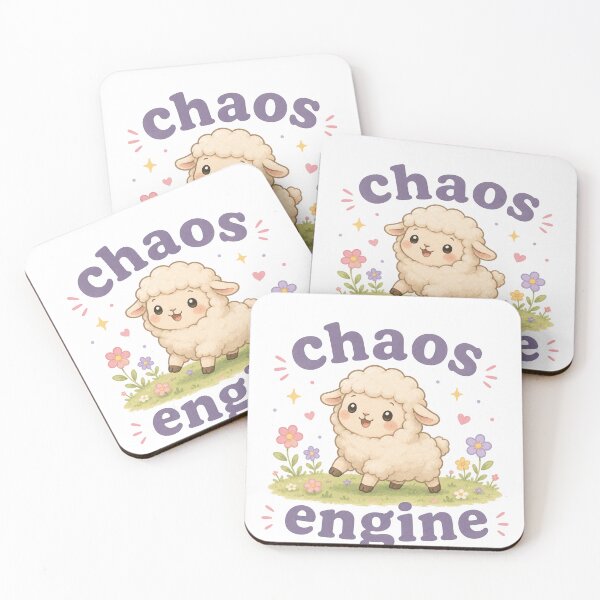 Item preview, Chaos Engine Cute Sheep Shirt | Funny Lamb Graphic Tee | Adorable Farm Animal Gift designed and sold by SleepyLlamaClothes.