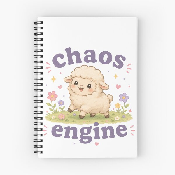 Item preview, Chaos Engine Cute Sheep Shirt | Funny Lamb Graphic Tee | Adorable Farm Animal Gift designed and sold by SleepyLlamaClothes.