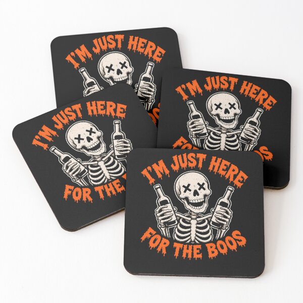 Item preview, Skeleton holding bottles for Halloween fun designed and sold by rafaeltto.