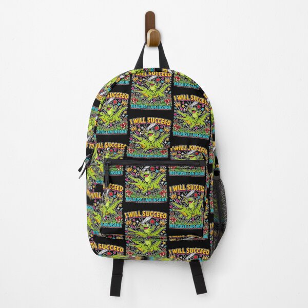 Item preview, I Will Succeed Because I Am Insane Adventure Frog designed and sold by Redgiant87x.