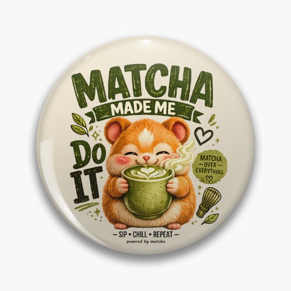 Item preview, Matcha Hamster – Matcha Made Me Do It designed and sold by Pick'n Quick.