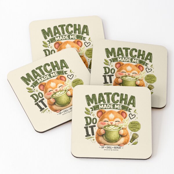 Item preview, Matcha Hamster – Matcha Made Me Do It designed and sold by Pick'n Quick.
