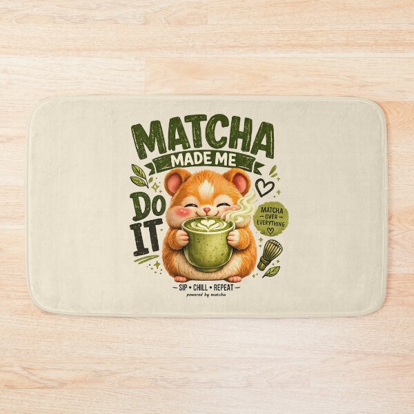 Item preview, Matcha Hamster – Matcha Made Me Do It designed and sold by Pick'n Quick.