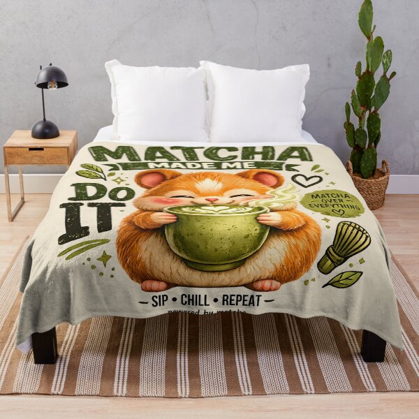 Item preview, Matcha Hamster – Matcha Made Me Do It designed and sold by Pick'n Quick.