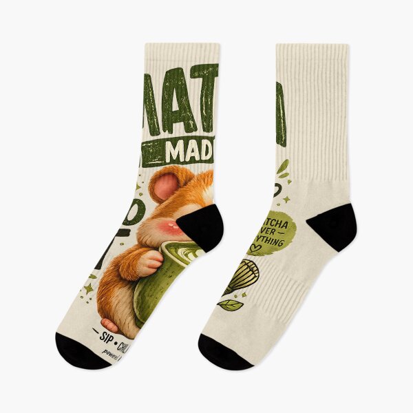 Item preview, Matcha Hamster – Matcha Made Me Do It designed and sold by Pick'n Quick.