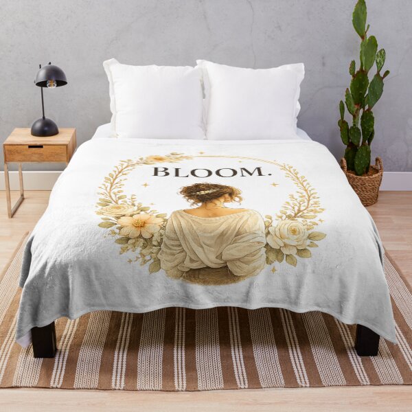 Item preview, Bloom in Your Own Time - Floral illustration for personal development designed and sold by ElleMind.