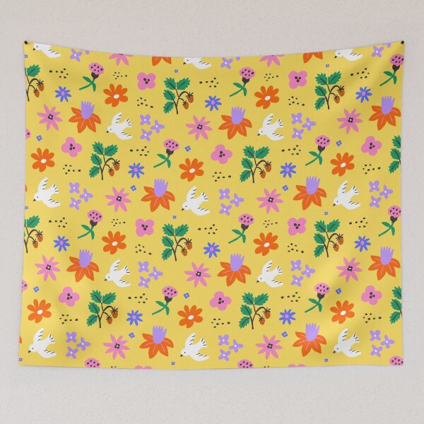 Item preview, Scandinavian Floral Nature Pattern designed and sold by jianina-alondra.