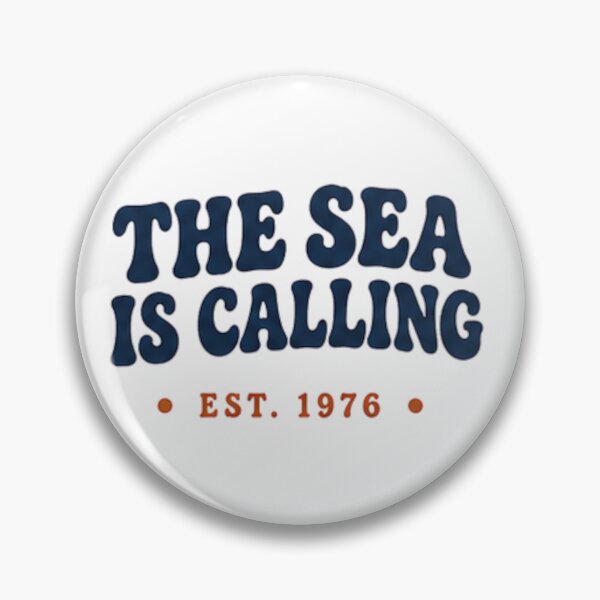 Item preview, The Sea Is Calling Retro Vacation Typography designed and sold by MWSailingClub.