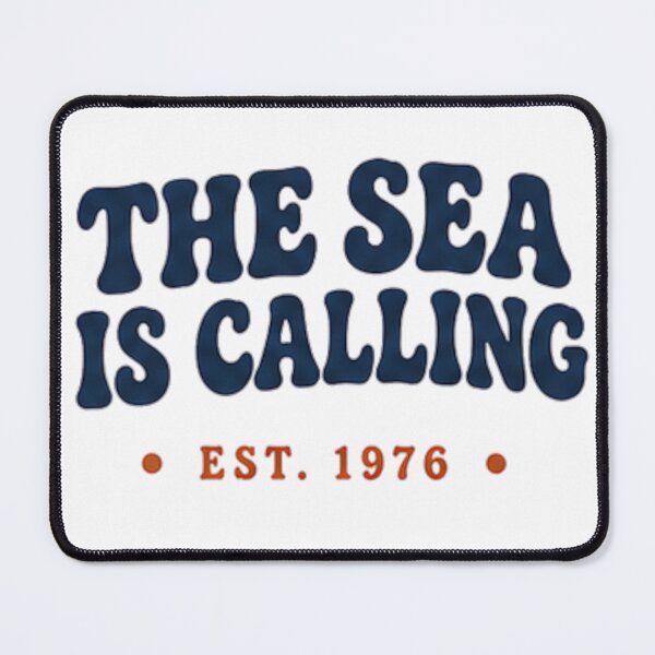 Item preview, The Sea Is Calling Retro Vacation Typography designed and sold by MWSailingClub.
