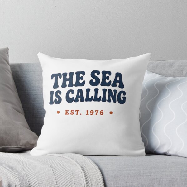 Item preview, The Sea Is Calling Retro Vacation Typography designed and sold by MWSailingClub.