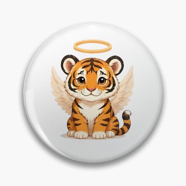 Item preview, Angelic Guardian Tiger – Fierce Winged Protector designed and sold by Icareis-Studios.