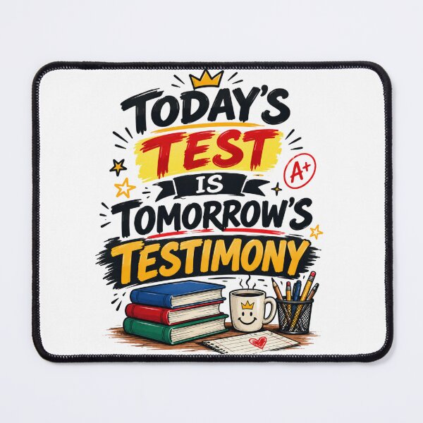 Item preview, Today's Test is Tomorrow's Testimony Back To School T-Shirt – Funny Gamer Student First Day School Graphic Tee designed and sold by Artimax-Studio.
