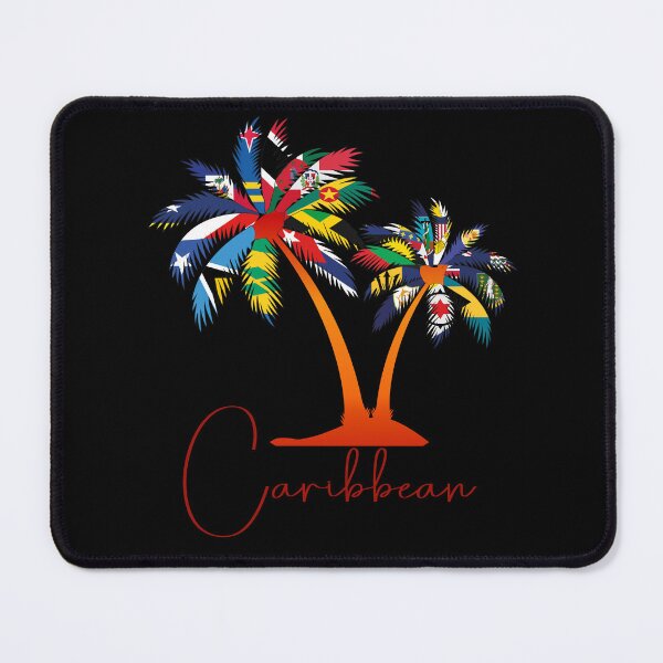Item preview, Caribbean Flags Palm Trees, Caribbean Heritage Design designed and sold by Flag Outfit.
