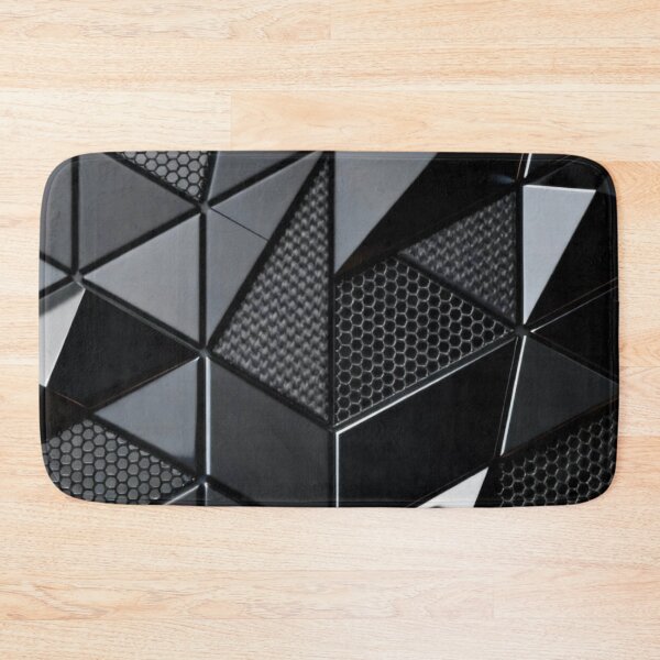 Item preview, Black Grey mirror metallic tiles Simple minimalist decor pattern designed and sold by Arjun4282.