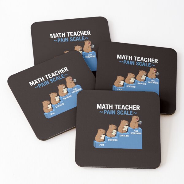 Item preview,  Funny Capybara Math Teacher Pain Scale Back To School  designed and sold by w66aboo.