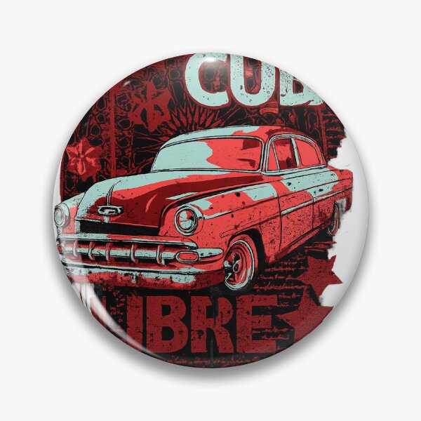 Item preview, Cuba Libre Classic Vintage Car Graphic designed and sold by Lin-B-Designs.