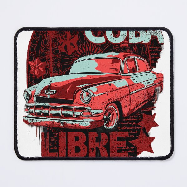 Item preview, Cuba Libre Classic Vintage Car Graphic designed and sold by Lin-B-Designs.