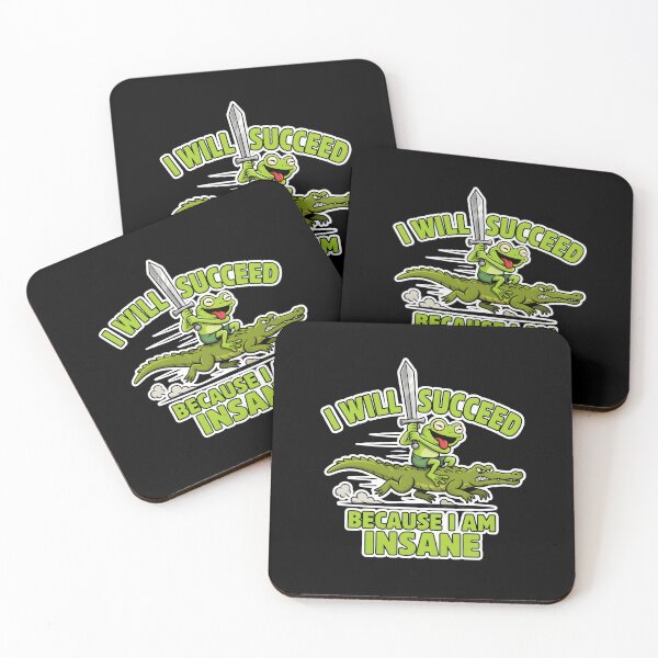 Item preview, I Will Succeed Because I Am Insane Frog Warrior designed and sold by Redgiant87x.