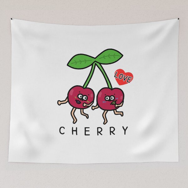 Item preview, Cute I LOVE CHERRY designed and sold by kanaehonkawa.