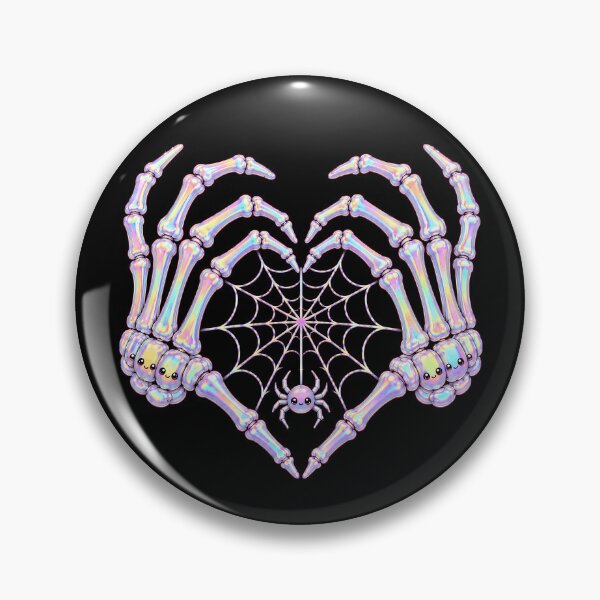 Item preview, Cute skeleton hands heart with spider web halloween designed and sold by rafaeltto.
