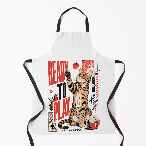 Item preview, Ready to Play – Playful Bengal cat in action designed and sold by Bengoer18.