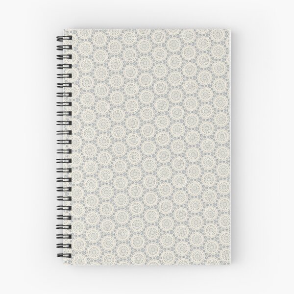 Item preview, Soft Gray Mandala Dot Pattern – Neutral Medallion Print designed and sold by FawnFeatherCo.