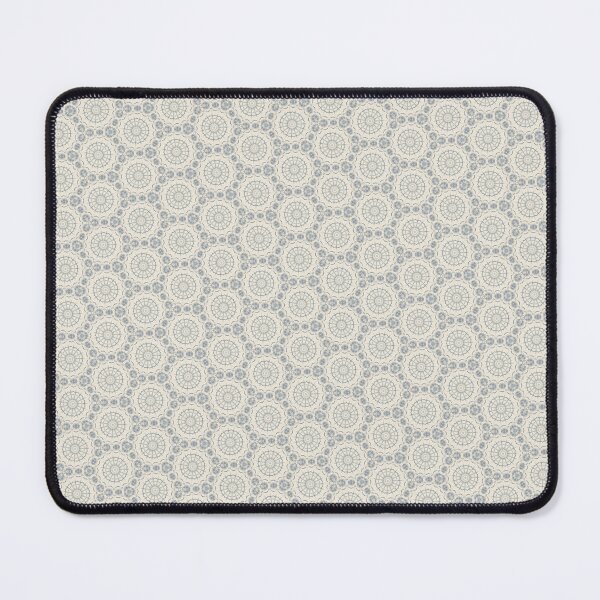 Item preview, Soft Gray Mandala Dot Pattern – Neutral Medallion Print designed and sold by FawnFeatherCo.