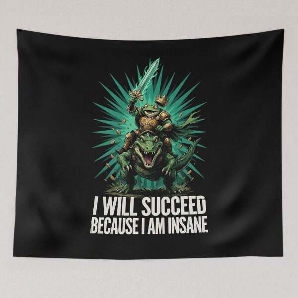 Item preview, I Will Succeed Because I Am Insane Sword Adventure designed and sold by Redgiant87x.