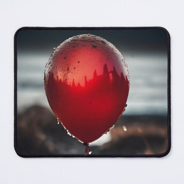 Item preview, Dark Horror Red Balloon Wall Art Print | Moody Creepy Floating Balloon Canvas | Cinematic Thriller Photography Poster | Spooky Halloween Room Decor designed and sold by SergioMiklos.