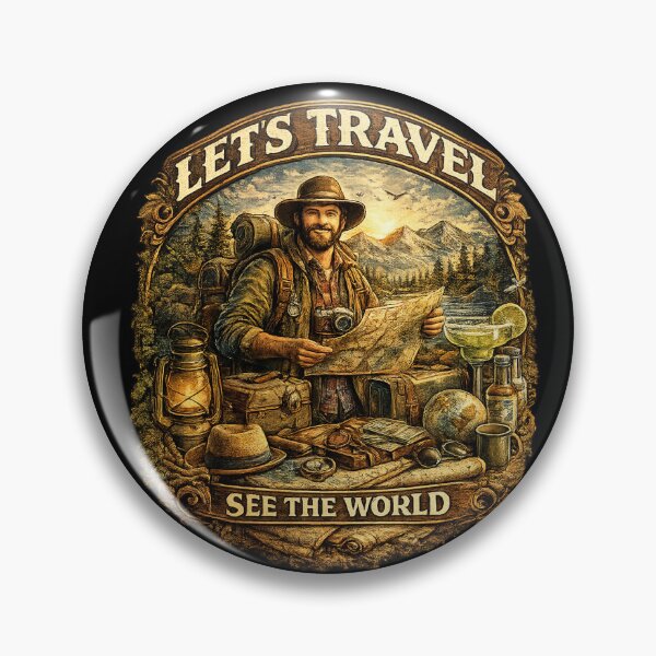 Item preview, Let's Travel - See The World Vintage Adventure designed and sold by lovepower.