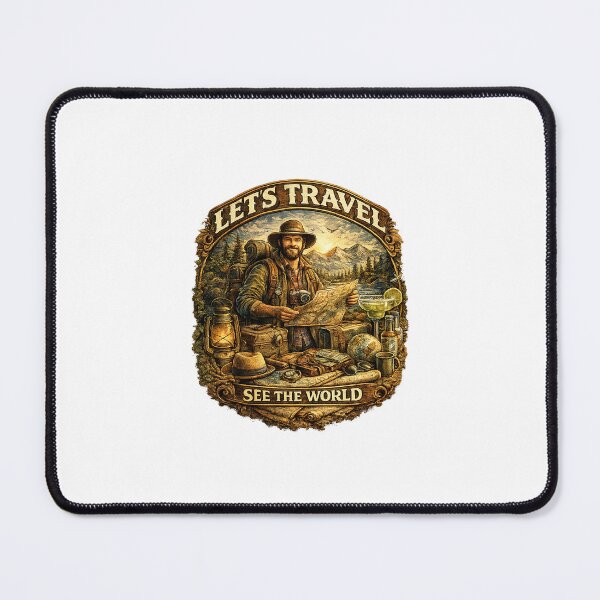Item preview, Let's Travel - See The World Vintage Adventure designed and sold by lovepower.