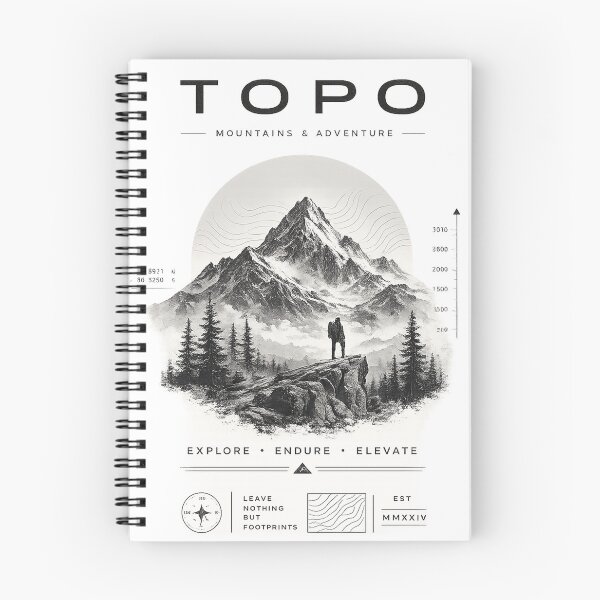 Item preview, TOPO | Mountain Adventure Topographic Graphic designed and sold by CreativeCook.